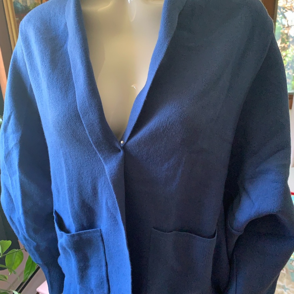 Blue Cardigan Sweater
